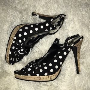 Polka dotted heels